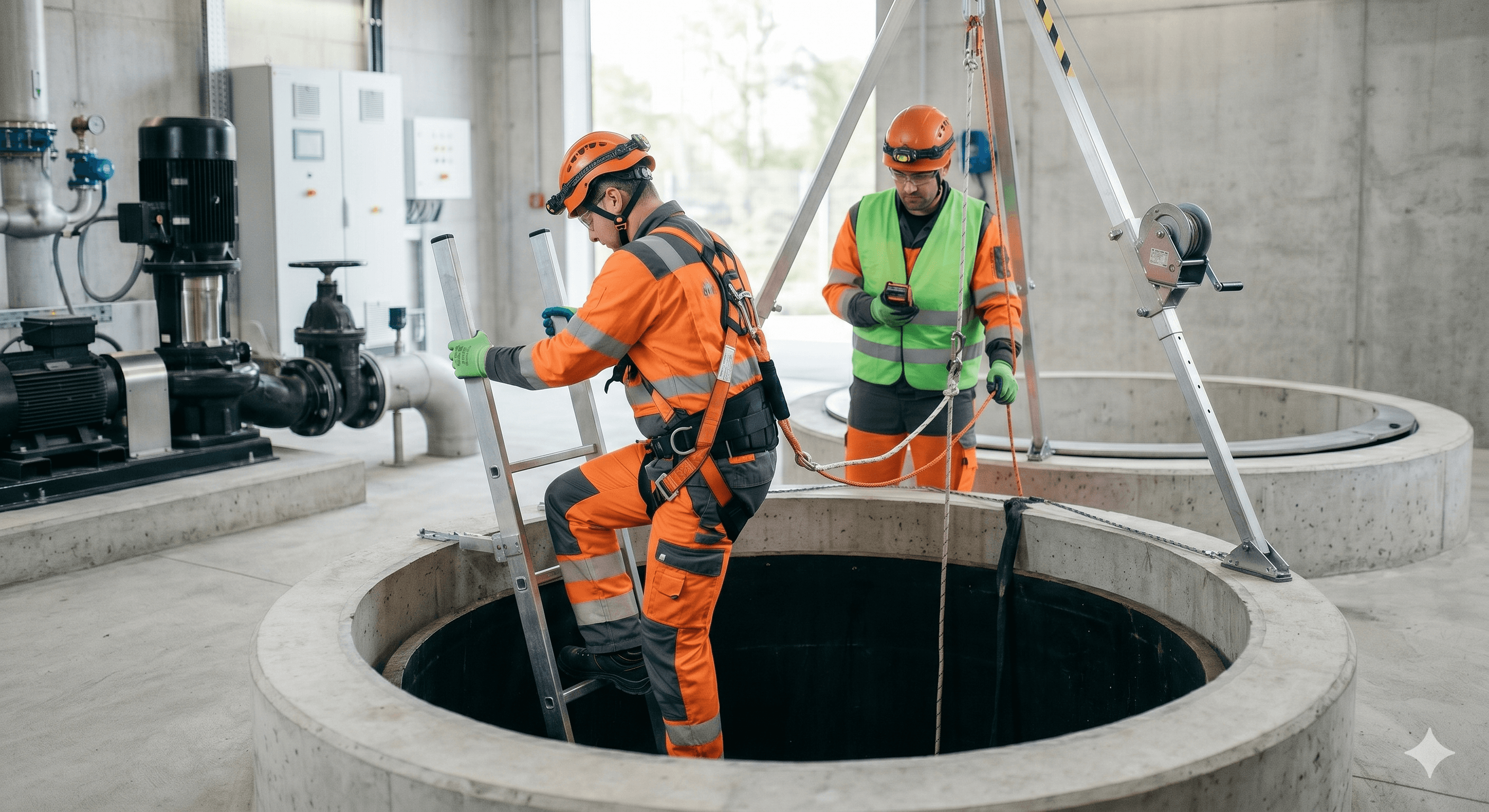 Befahren von abwassertechnischen Anlagen